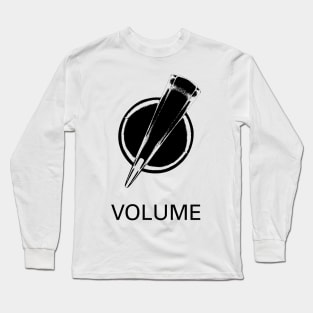 Volume Knob (Chicken-head, black) 0% Long Sleeve T-Shirt